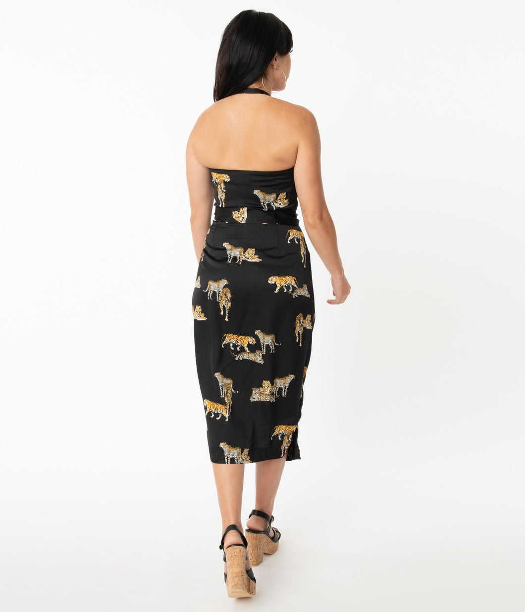 Unique Vintage Leilani Black Tiger Sarong Dress – Suzie's Bombshell Boutique